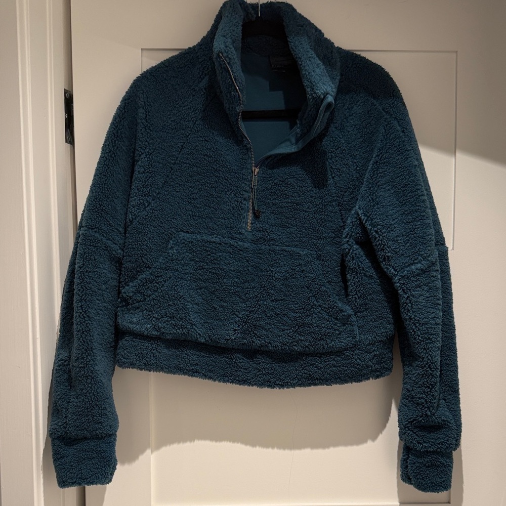 lululemon athletica Deep Blue Cowl Neck Sweater
